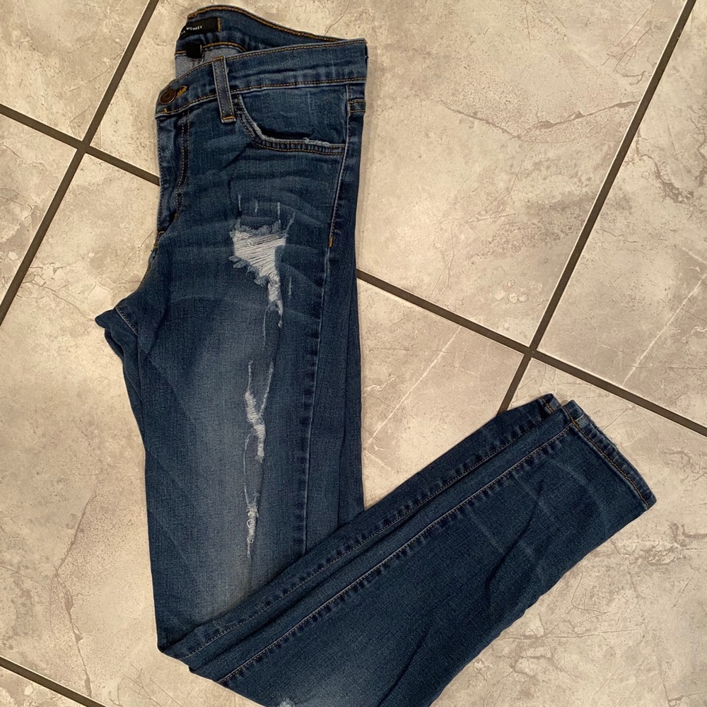 Flying monkey skinny jeans